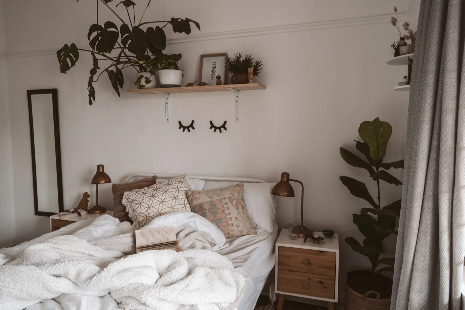 Comfortable bedroom in a home