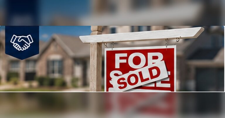 Sold real estate sign representing the contract-to-closing process for a Texas home seller.