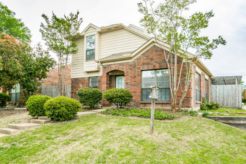 Exterior of the Plano rental home included in the five-home property-management portfolio.