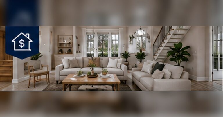 Clean staged living room representing preparation of a Dallas–Fort Worth home for sale.